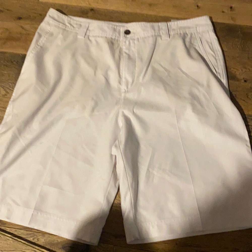 Adidas men’s white golf shorts